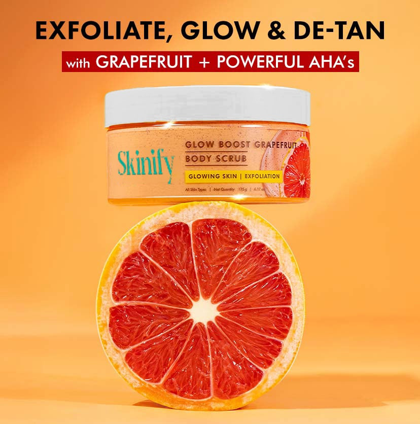 Glow Boost Grapefruit Body Scrub | Gently Exfoliates & Brightens Skin