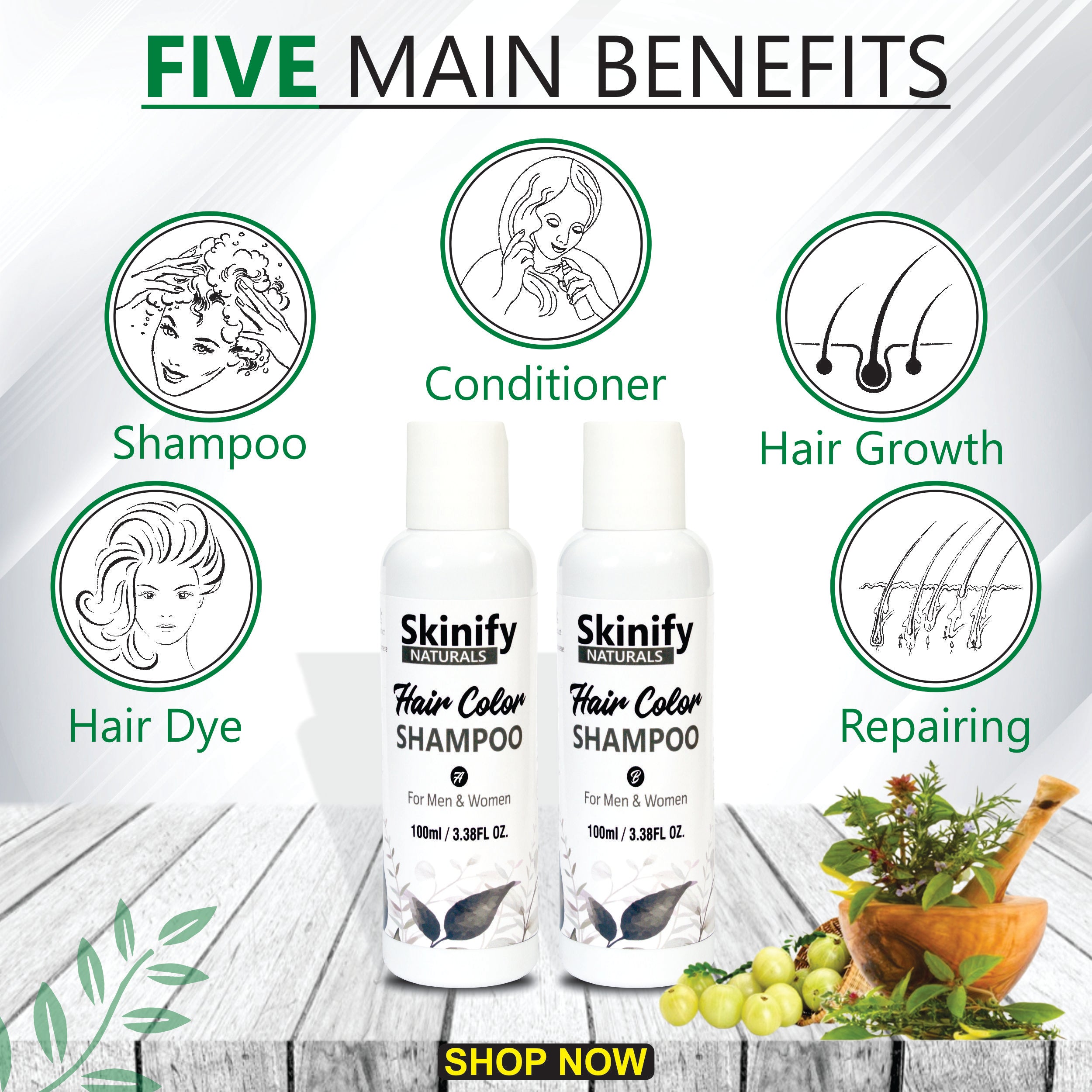 SKINIFY HAIR COLOR SHAMPOO