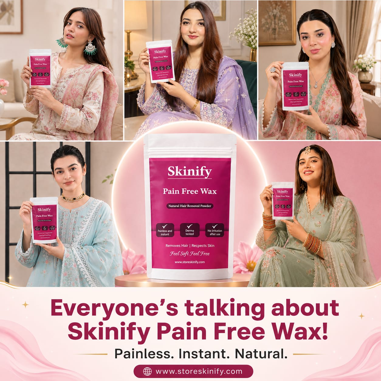 SKINIFY PAIN FREE WAX POWDER
