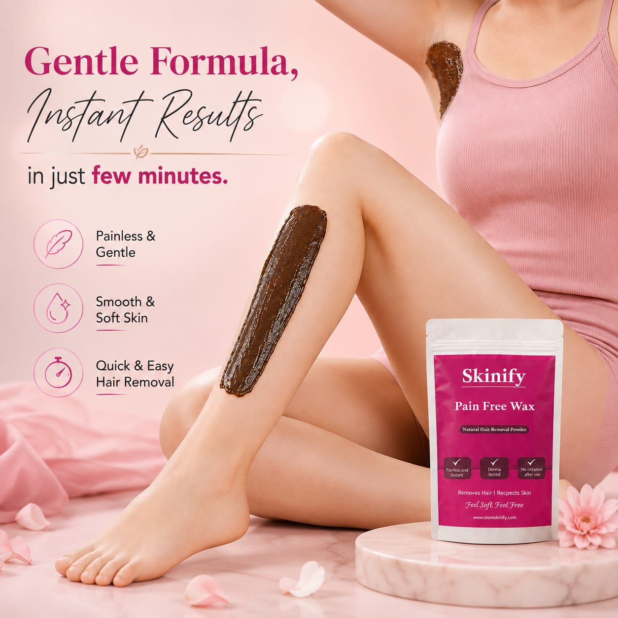 SKINIFY PAIN FREE WAX POWDER
