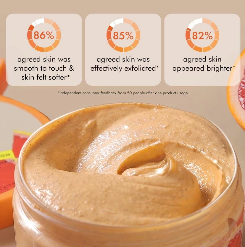 Glow Boost Grapefruit Body Scrub | Gently Exfoliates & Brightens Skin